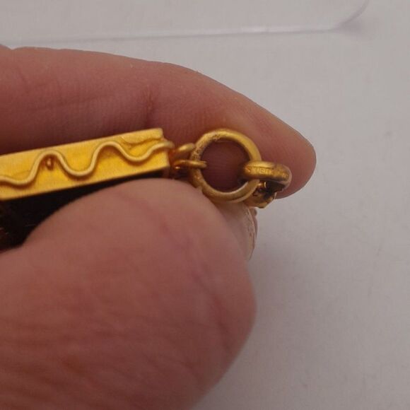 Early Mish Tworkowski Bracelet Clip Earrings Set Colorful Faux Stones Gold Tone - Picture 10 of 10